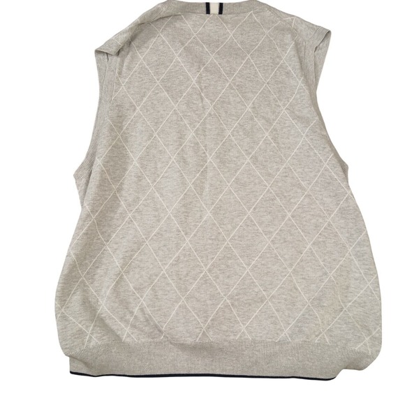 Claiborne by John Bartlett Men's Size Large Gray Geometric Golf Outdoor‎ Vest - Picture 2 of 7